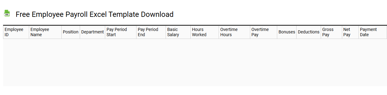 Free employee payroll Excel template download