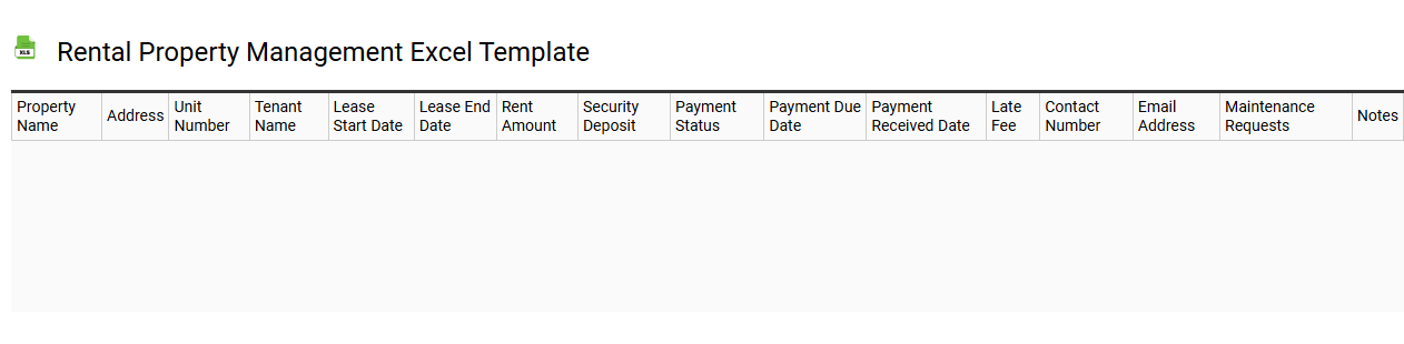 Rental property management Excel template