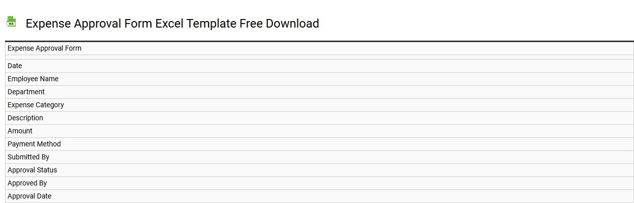 Expense approval form Excel template free download