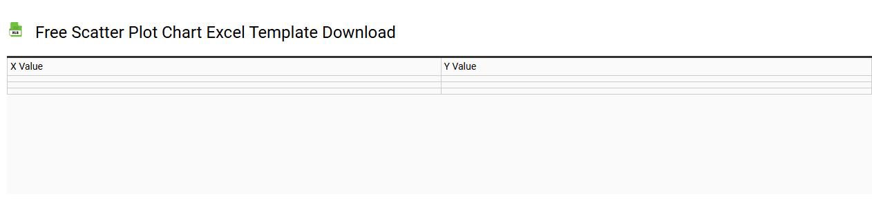 Free scatter plot chart Excel template download
