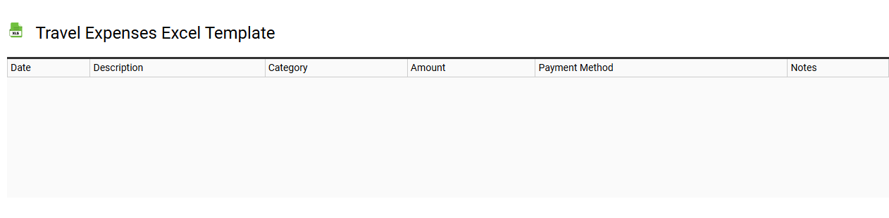Travel expenses Excel template