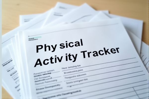 Physical Activity Tracker Excel Template: Easily Monitor and Track Your Fitness Progress