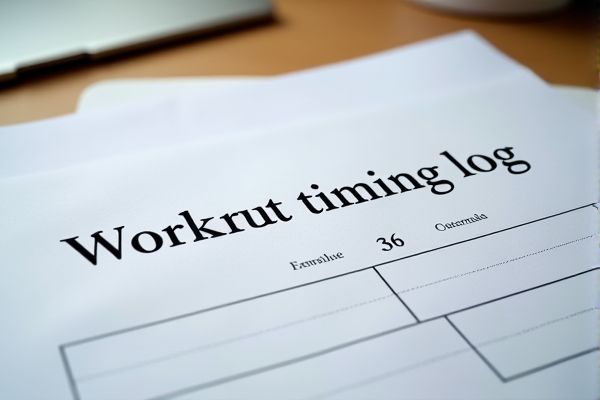 Excel Template for Tracking Workout Timing: Easy Workout Log Spreadsheet