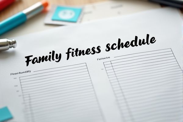 Family Fitness Schedule: Free Excel Template for Organizing Your Family's Workout Routine