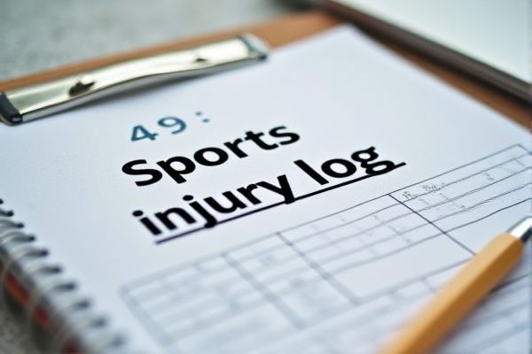 Sports Injury Log Excel Template for Tracking Athlete Injuries