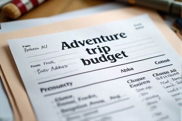 Adventure Trip Budget Excel Template: Easily Plan and Track Your Travel Expenses
