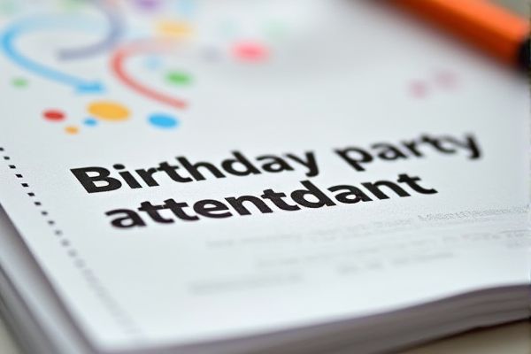 Birthday Party Attendance Excel Template: Easily Track Your Guest List