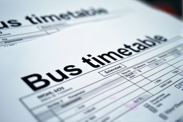 Comprehensive Bus Timetable Schedule Excel Template for Efficient Route Planning