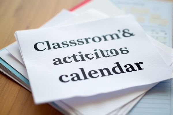 Excel Template for Classroom Activities Calendar: Organize and Manage Class Schedules Easily