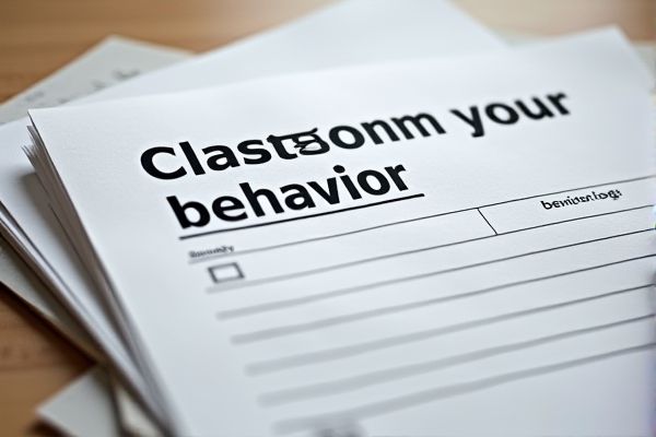 Classroom Behavior Log Excel Template for Effective Student Monitoring