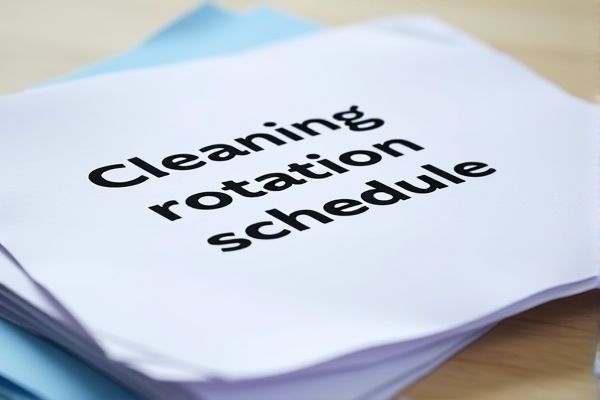 Cleaning Rotation Schedule Excel Template for Efficient Household Management
