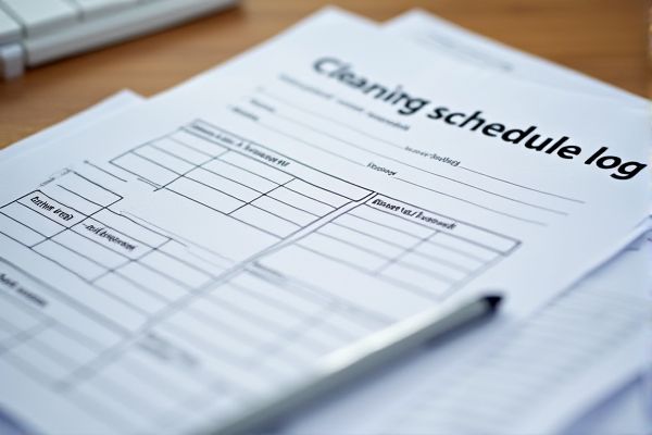 Cleaning Schedule Log Excel Template for Efficient Task Management
