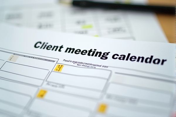 Excel Template for Efficient Client Meeting Scheduling