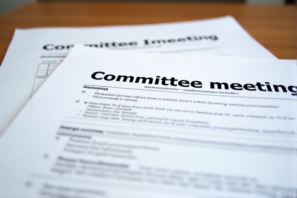 Committee Meeting Worksheet Excel Template: Streamline Agenda, Minutes, and Attendance Tracking