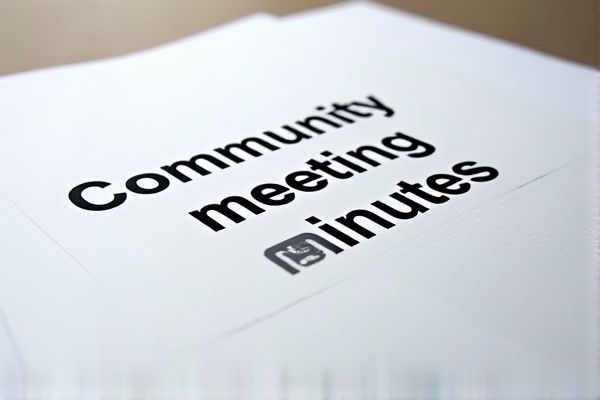 Community Meeting Minutes Excel Template: Download and How to Use Guide