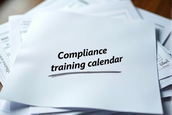 Compliance Training Calendar Excel Template for Efficient Employee Training Management