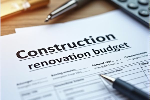 Construction Renovation Budget Excel Template for Efficient Project Management