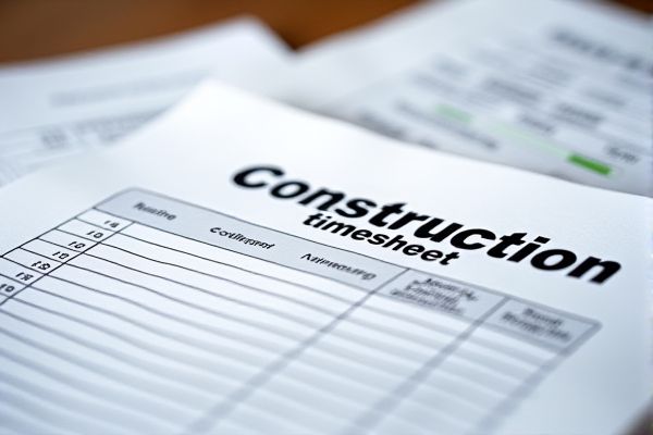 Construction Timesheet Excel Template: Easy Tracking for Projects