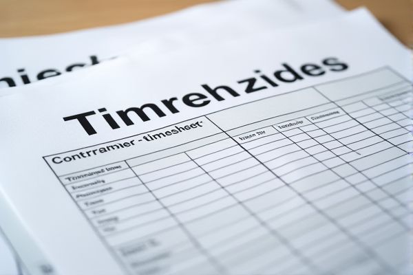 Professional Contractor Timesheet Excel Template: Efficient Time Tracking for Projects