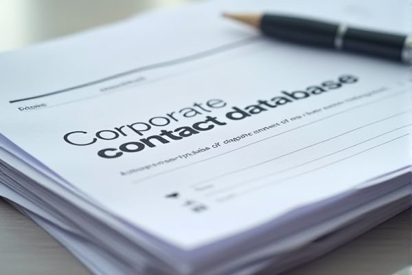 Corporate Contact Database Excel Template for Efficient Business Management