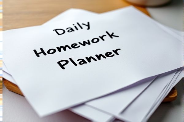 Daily Homework Planner Excel Template for Efficient Study Organization