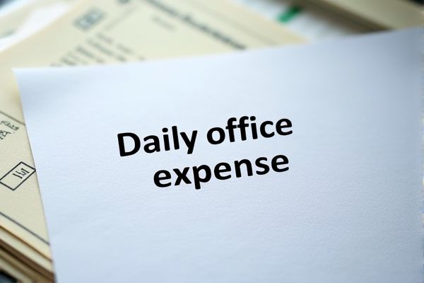 Daily Office Expense Excel Template for Efficient Expense Tracking
