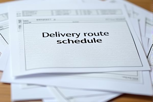 Delivery Route Schedule Excel Template: Streamline Your Logistics Planning