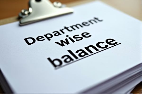 Department-wise Balance Excel Template for Efficient Financial Management