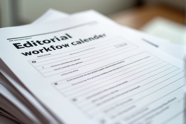 Editorial Workflow Calendar Excel Template for Efficient Content Planning