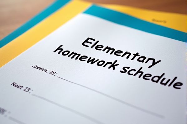 Elementary Homework Schedule: Free Excel Template for Easy Homework Planning