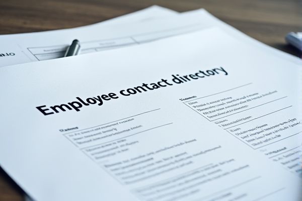 Employee Contact Directory Excel Template for Efficient Staff Management
