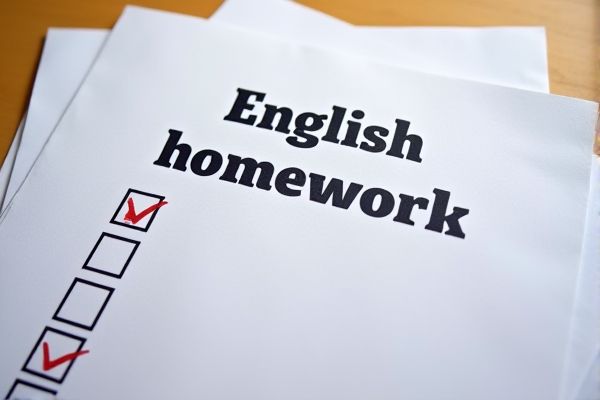 Excel Template: Comprehensive English Homework Checklist for Students