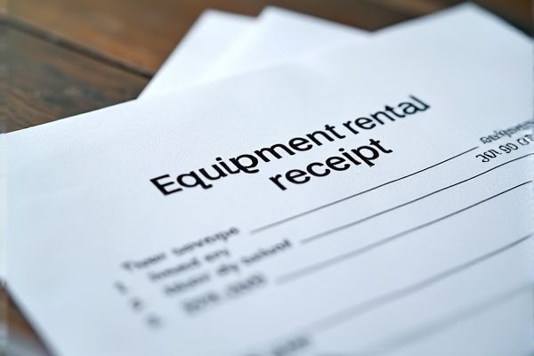 Equipment Rental Receipt Excel Template: Download and Customize for Easy Record Keeping