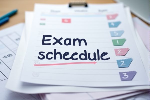 Excel Template for Exam Schedule Calendar: Easy Planning and Tracking