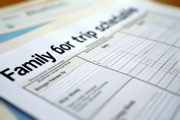 Family Trip Schedule Excel Template: Easily Plan Your Next Vacation