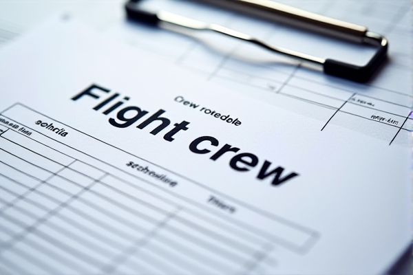 Flight Crew Roster Schedule Excel Template for Efficient Crew Management