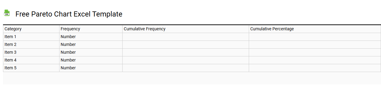Free Pareto chart Excel template
