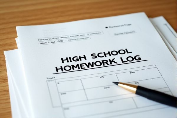 High School Homework Log Excel Template for Efficient Assignment Tracking