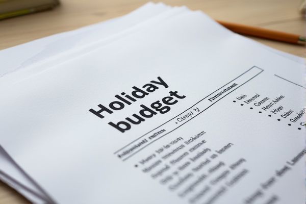 Comprehensive Holiday Budget Excel Template: Easy Planning and Expense Tracking