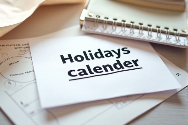 Holiday Calendar Excel Template: Easily Track and Manage Holidays
