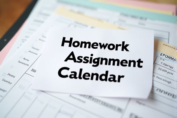 Ultimate Homework Assignment Calendar Excel Template: Organize and Track Your Schoolwork Efficiently