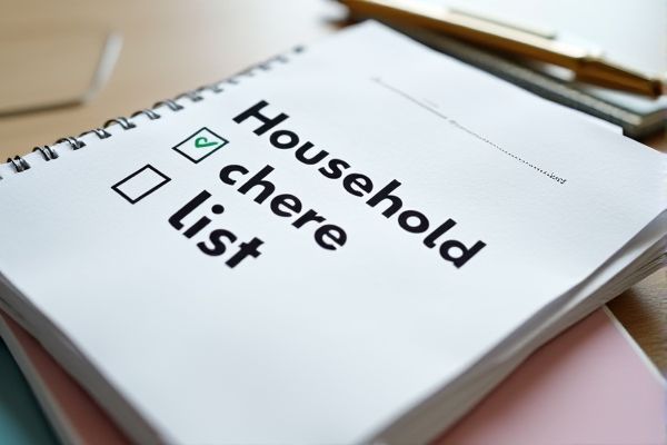 Household Chore List Excel Template for Efficient Home Organization