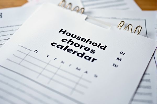 Excel Template for Organizing Household Chores: Weekly and Monthly Cleaning Schedule