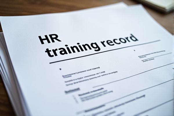 HR Training Record Excel Template for Efficient Employee Training Management