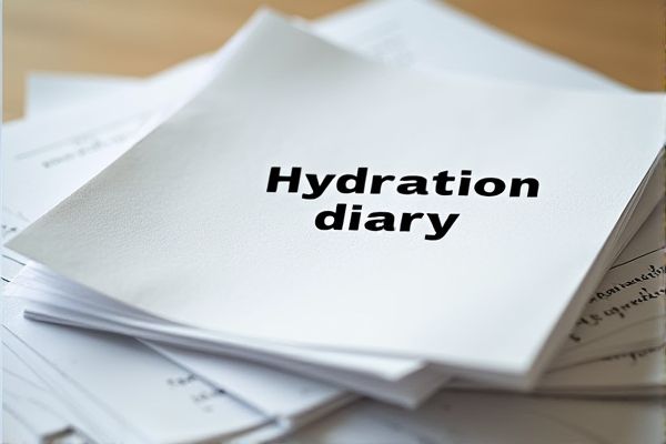 Hydration Diary Excel Template for Tracking Daily Water Intake
