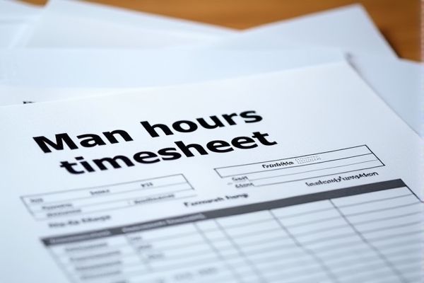 Man-Hours Timesheet Excel Template for Efficient Workforce Management