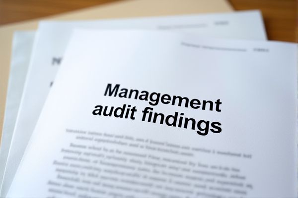 Comprehensive Excel Template for Documenting and Analyzing Management Audit Findings