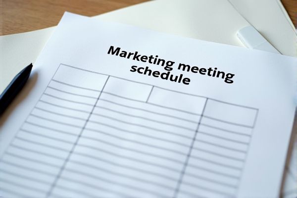 Marketing Meeting Schedule Excel Template: Download and Customize Your Meeting Planner