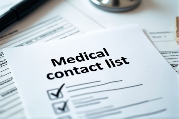 Medical Contact List Excel Template for Easy Organization