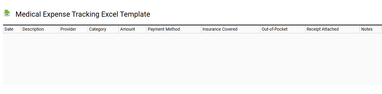 Medical expense tracking Excel template